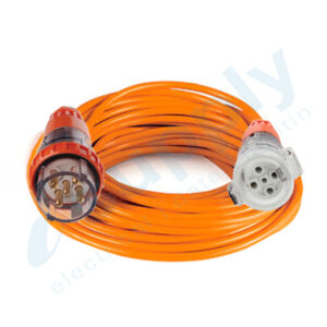 10 Amp Extension Lead Three Phase 5 pin round 240V 10 20 30 Metres