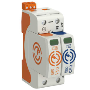 OBO Bettermann SURGE DEV V50 TYPE 1+2 1P+N 50KA +SENSOR V50-1-NPE-FS-280 x 1 /EACH
