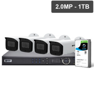 VIP Vision Pro Series 4 Camera 2.0MP IP Surveillance Kit (Fixed, 1TB) NVRKIT-P421F
