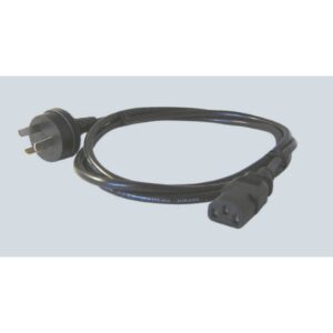 Databitz Power Cable 3pin-IEC M-F, 1m DC-CAP401