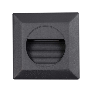 Martec Quattro 3W LED Tricolour IP54 Reccessed Step Light Matt Black MLXQ3453M