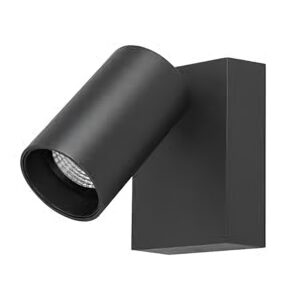 Martec Capri LED Single Spot 9W Tricolour IP65 Exterior Matt Black
