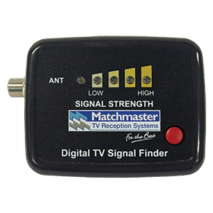 MATCHMASTER DIGITAL TV SIGNAL FINDER-BATTERY INCLUDED : 12MM-DF02
