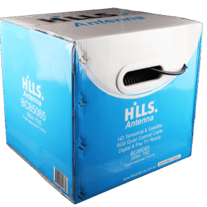 Hills Antenna BC85085 RG6 FTA/SAT Quad Shield 305m Box BC85085