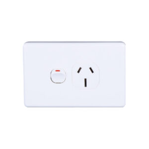 AVOL AVOL Power Point 1 Gang Double Pole | 250VAC 10A | White | Horizontal ESW161