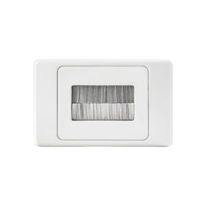 AVOL Brush Wall Plate | White ESW190