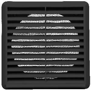 Fantech EPFL/PFL External Fixed Louvre Grille EPFL150BK