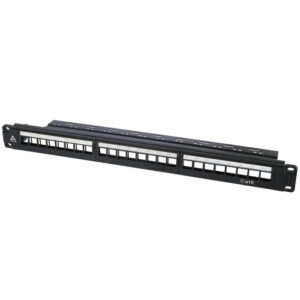 VIP Vision 24-Port Keystone Jack Patch Panel (Blank) RMC-PP24-6K-T