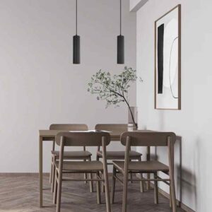 CLA 
KOLONNE: Interior GU10 Ribbed Cylinder Pendant Lights