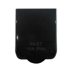 CGS Caravan Inlet Male – 3 Pin 250V AC 10A Black CIM310B