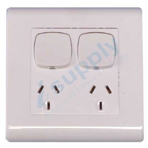 TRANSCO Dolly Double Power Point GPO Plate Outlet P2LL