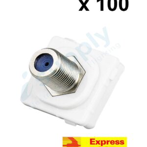 100 x CLIPSAL Compatible Outlet Mech Insert Mechanism F-Type Pay TV EXPRESS POST